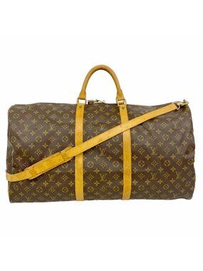 Louis Vuitton Boston Bag Monogram Keepall Bandouliere 60 Brown